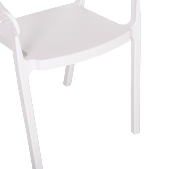 ARMCHAIR POLYPROPYLENE PERFOE HM5941.01 IN WHITE 56x50.5x73Hcm.