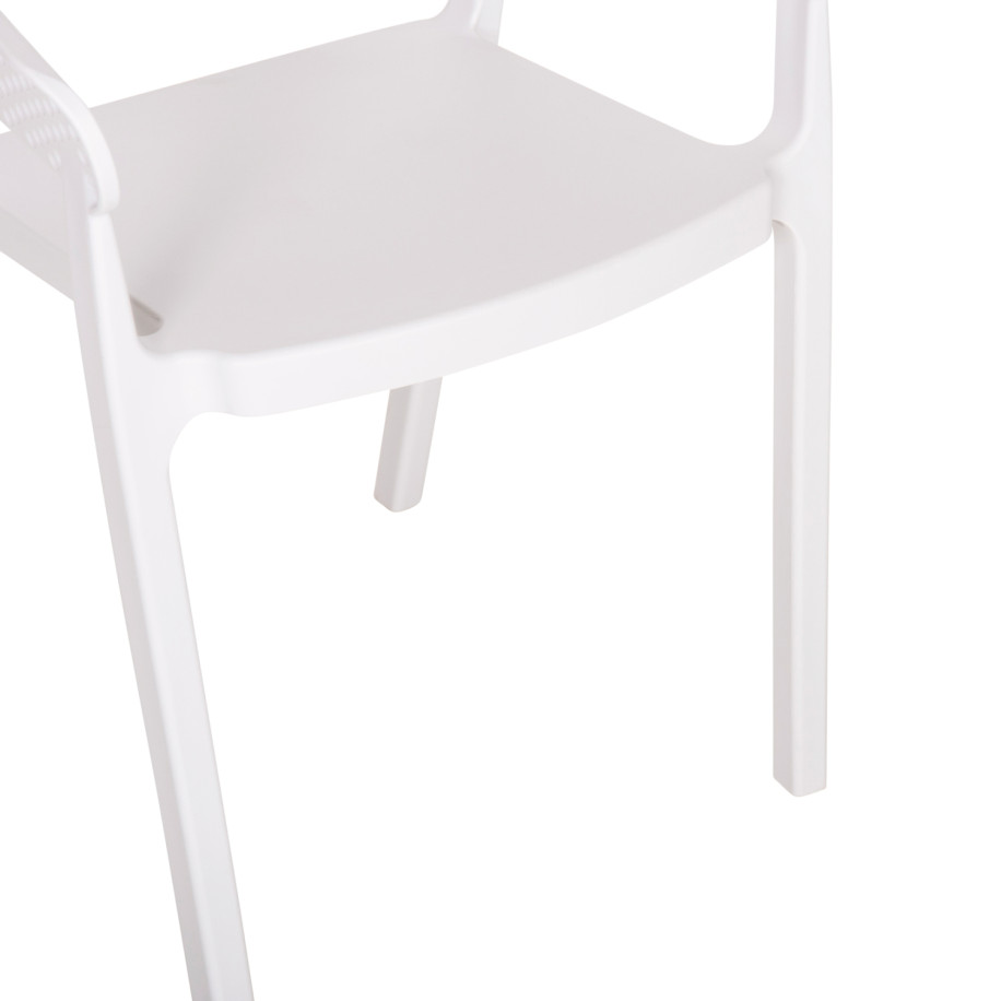 ARMCHAIR POLYPROPYLENE PERFOE HM5941.01 IN WHITE 56x50.5x73Hcm.