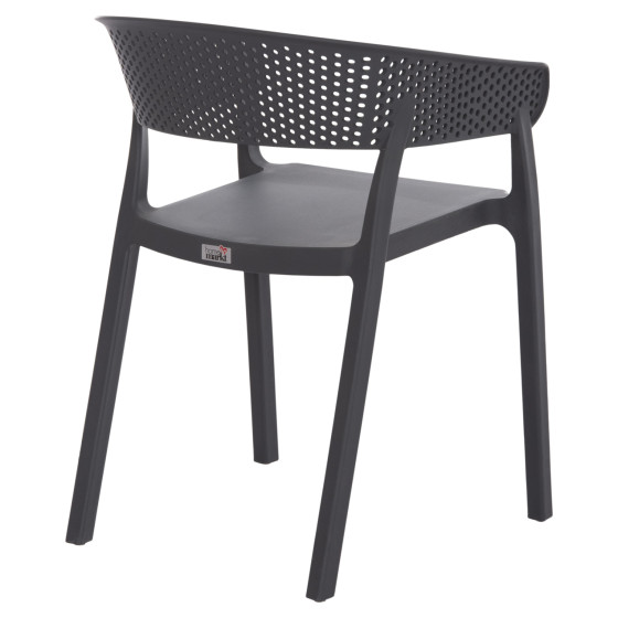 ARMCHAIR POLYPROPYLENE PERFOE HM5941.10 IN GREY 56x50x73Hcm.