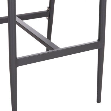 BAR STOOL MEDIUM HEIGHT NOJO HM5920.02 ANTHRACITE ALUMINUM--BEIGE SYNTHETIC RATTAN 40x55.5x99Hcm.