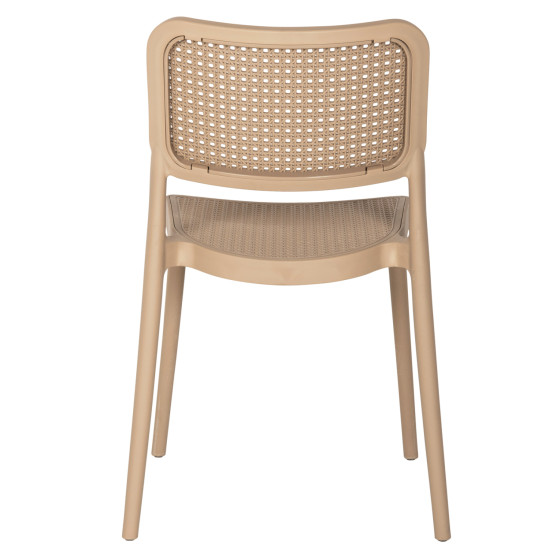 CHAIR POLYPROPYLENE MEKO HM5934.03 CAPPUCCINO 51x52x80Hcm.