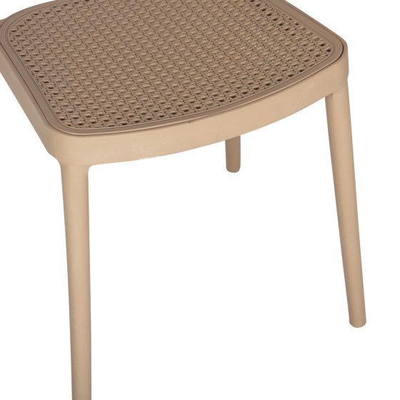 CHAIR POLYPROPYLENE CLEO HM5936.03 CAPPUCCINO 49x54,5x80,5Hcm.