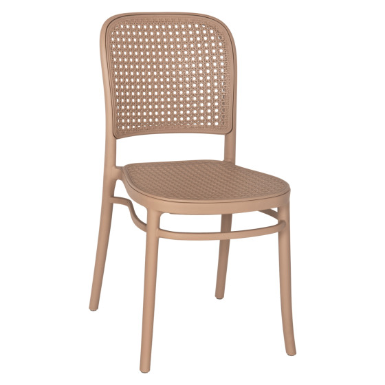 CHAIR POLYROPYLENE FLOW HM5937.03 CAPPUCCINO SEAT AND BACKREST 41x53x85,5Hcm.