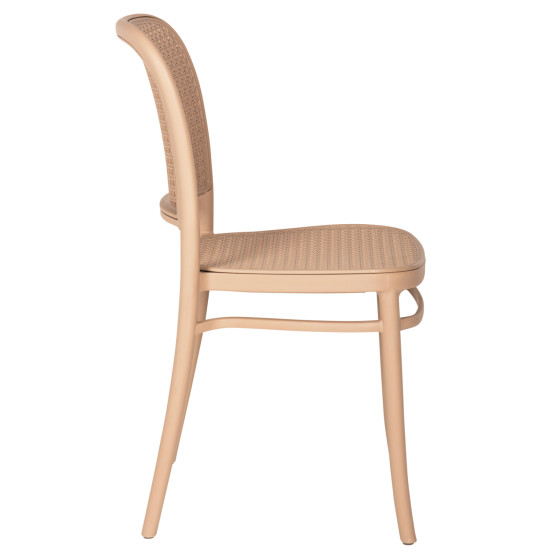 CHAIR POLYROPYLENE FLOW HM5937.03 CAPPUCCINO SEAT AND BACKREST 41x53x85,5Hcm.