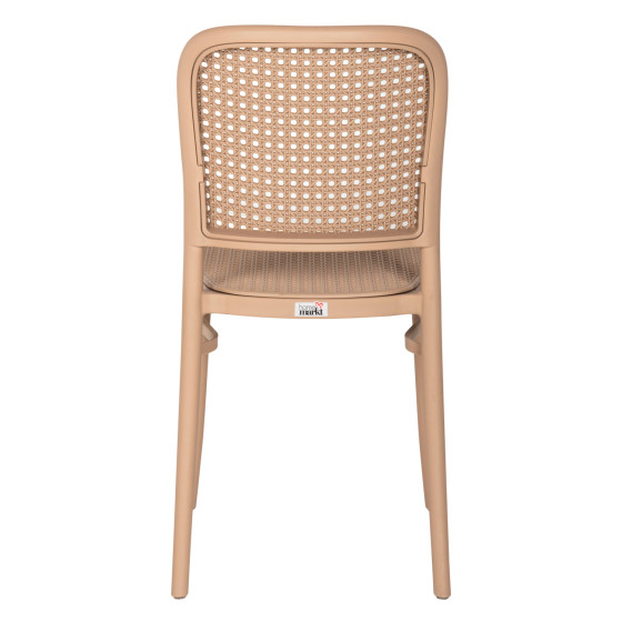 CHAIR POLYROPYLENE FLOW HM5937.03 CAPPUCCINO SEAT AND BACKREST 41x53x85,5Hcm.