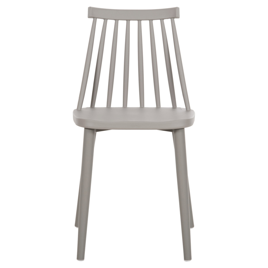 Dining Chair HM8052.22 Vanessa GREY with metallic GREY legs 42.5x44x81H cm.