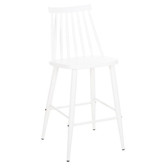 BAR STOOL MEDIUM HEIGHT VANESSA HM9300.11 POLYPROPYLENE & METAL-WHITE 45,5x46x97Hcm.
