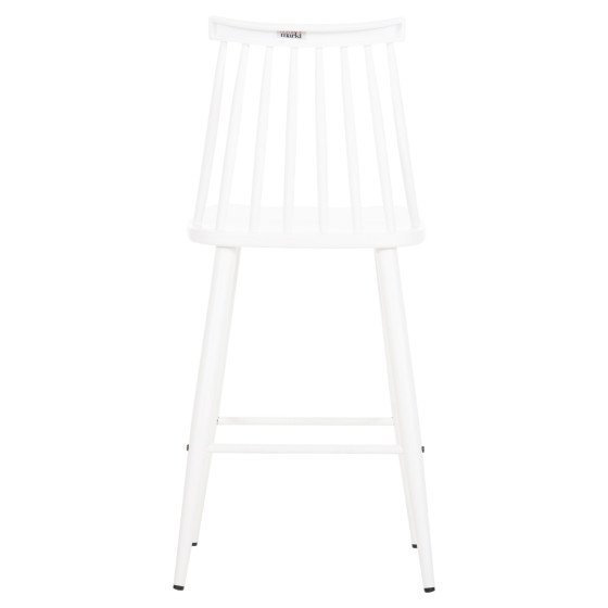 BAR STOOL MEDIUM HEIGHT VANESSA HM9300.11 POLYPROPYLENE & METAL-WHITE 45,5x46x97Hcm.