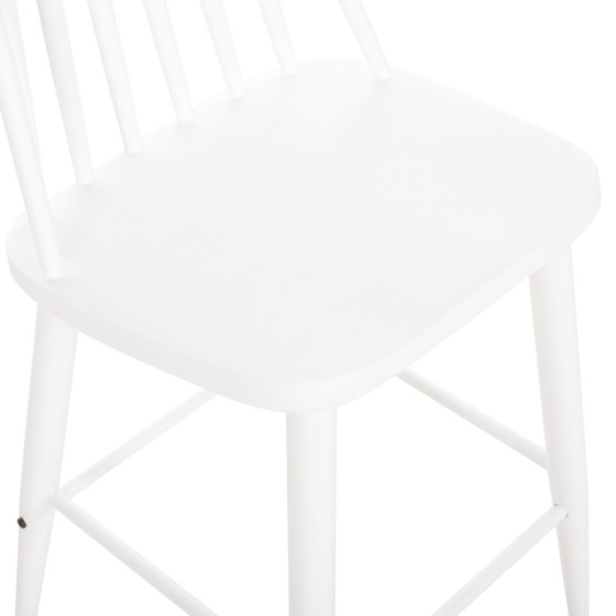 BAR STOOL MEDIUM HEIGHT VANESSA HM9300.11 POLYPROPYLENE & METAL-WHITE 45,5x46x97Hcm.