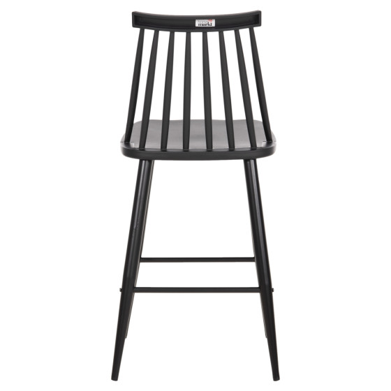 BAR STOOL MEDIUM HEIGHT VANESSA HM9300.12 POLYPROPYLENE & METAL-BLACK 45,5x46x97Hcm.