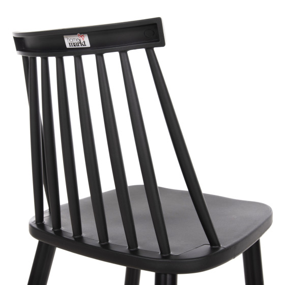 BAR STOOL MEDIUM HEIGHT VANESSA HM9300.12 POLYPROPYLENE & METAL-BLACK 45,5x46x97Hcm.