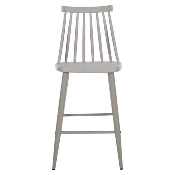 BAR STOOL MEDIUM HEIGHT VANESSA HM9300.20 POLYPROPYLENE & METAL-GREY 45,5x46x97Hcm.