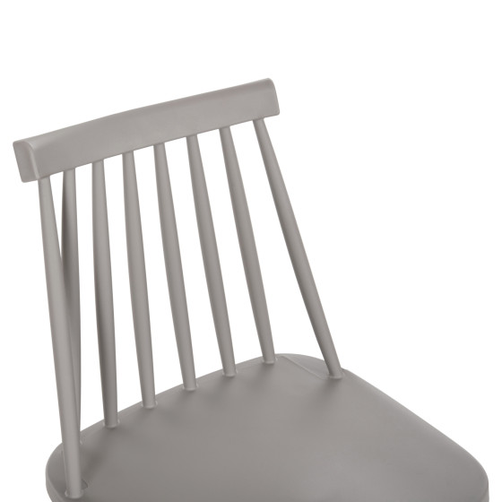 BAR STOOL MEDIUM HEIGHT VANESSA HM9300.20 POLYPROPYLENE & METAL-GREY 45,5x46x97Hcm.