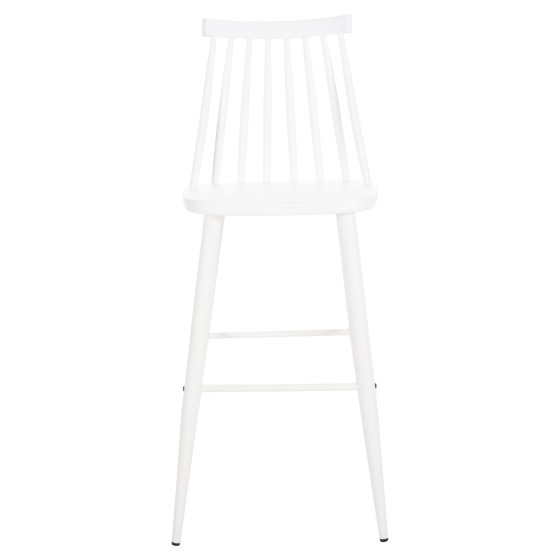 BAR STOOL HIGH SEAT VANESSA HM8459.11 WHITE PP & WHITE METAL LEGS 47x48,5x107Hcm.