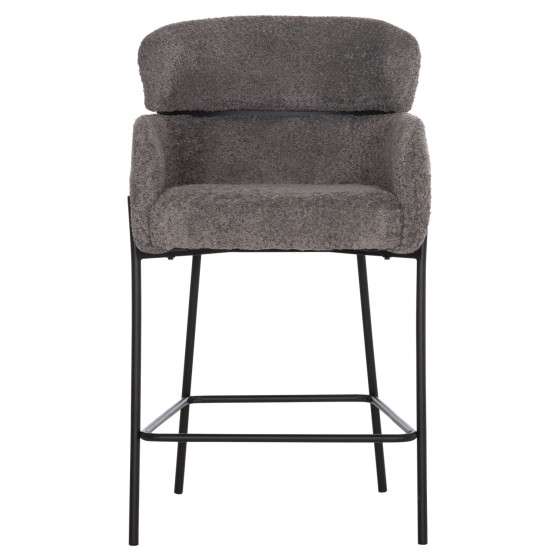 ΣΚΑΜΠΟ ΜΕΣ. ΥΨΟΥΣ WOLF HM8584.01 ΓΚΡΙ ΥΦΑΣΜΑ ΜΠΟΥΚΛΕ-ΜΕΤΑΛΛΙΚΑ ΠΟΔΙΑ 56x57x98Yεκ.