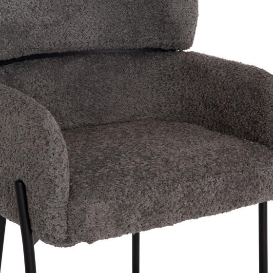 ΣΚΑΜΠΟ ΜΕΣ. ΥΨΟΥΣ WOLF HM8584.01 ΓΚΡΙ ΥΦΑΣΜΑ ΜΠΟΥΚΛΕ-ΜΕΤΑΛΛΙΚΑ ΠΟΔΙΑ 56x57x98Yεκ.