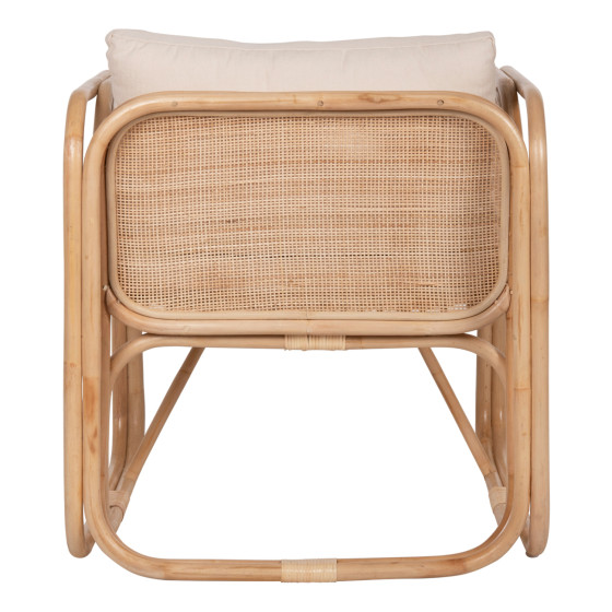 ΠΟΛΥΘΡΟΝΑ WENDY HM9816 RATTAN ΣΕ ΦΥΣΙΚΟ ΧΡΩΜΑ-ΛΕΥΚΑ ΜΑΞΙΛΑΡΙΑ 73x72x84Yεκ.