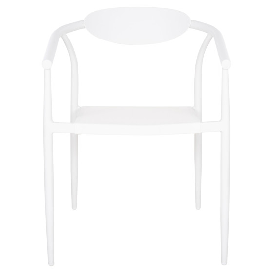 ARMCHAIR SERLY HM6052.01 WHITE ALUMINUM-WHITE TEXTILENE 56x61x74,5Hcm.