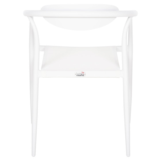 ARMCHAIR SERLY HM6052.01 WHITE ALUMINUM-WHITE TEXTILENE 56x61x74,5Hcm.