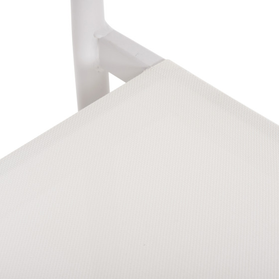 ARMCHAIR SERLY HM6052.01 WHITE ALUMINUM-WHITE TEXTILENE 56x61x74,5Hcm.