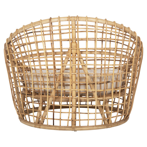 ΠΟΛΥΘΡΟΝΑ ENTO HM9814 RATTAN ΣΕ ΦΥΣΙΚΟ-ΜΠΕΖ ΜΑΞΙΛΑΡΙ 85x75x67Yεκ.