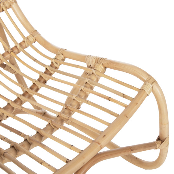ARMCHAIR GRINN HM9815.01 RATTAN RODS IN NATURAL COLOR 56.5x73.5x79.5H cm.