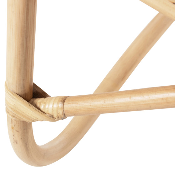 ARMCHAIR GRINN HM9815.01 RATTAN RODS IN NATURAL COLOR 56.5x73.5x79.5H cm.