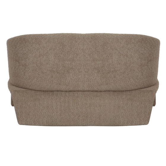 SOFA 2-SEATER BEVY2 HM9678.03 BEIGE BOUCLE FABRIC-METAL FRAME 128x72x74Hcm.