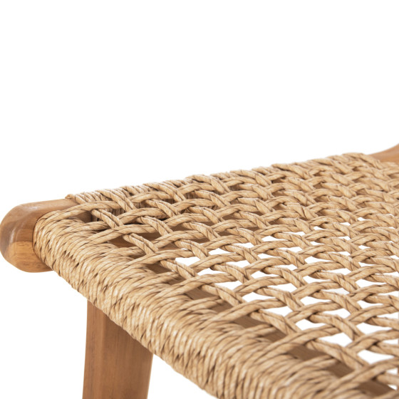 ΣΚΑΜΠΟ ΜΠΑΡ ΜΕ ΠΛΑΤΗ NESHA HM9381.11 ΞΥΛΟ ΤΕΑΚ & ΣΧΟΙΝΙ VIRO VIRO 46x48,5x96Υεκ.