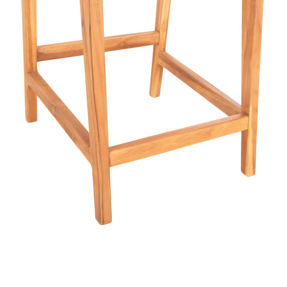 ΣΚΑΜΠΟ ΜΠΑΡ ΜΕ ΠΛΑΤΗ NESHA HM9381.11 ΞΥΛΟ ΤΕΑΚ & ΣΧΟΙΝΙ VIRO VIRO 46x48,5x96Υεκ.