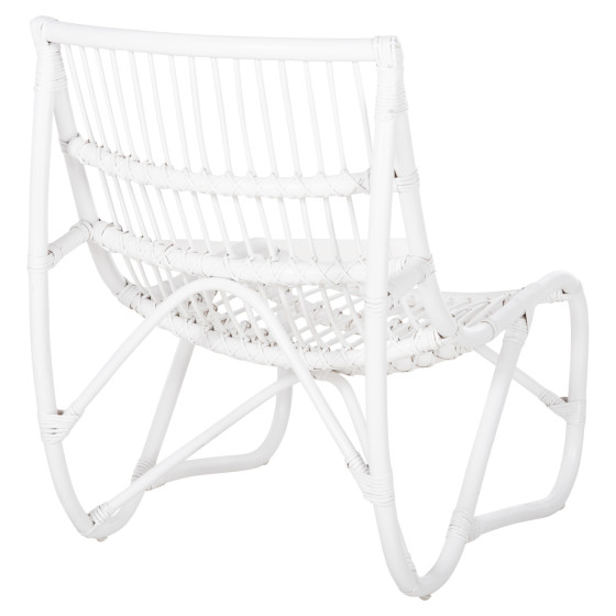 ARMCHAIR GRINN HM9815.03 RATTAN RODS IN WHITE COLOR 56.5x73.5x79.5H cm.