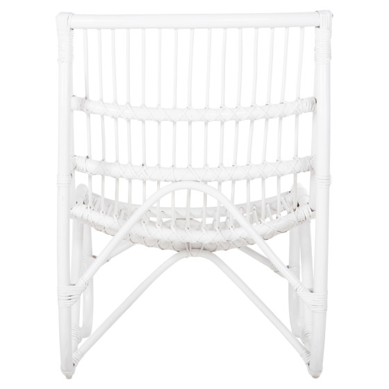 ARMCHAIR GRINN HM9815.03 RATTAN RODS IN WHITE COLOR 56.5x73.5x79.5H cm.
