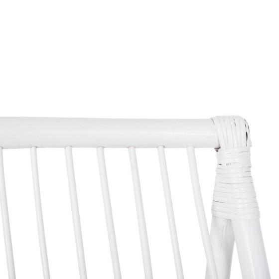 ARMCHAIR GRINN HM9815.03 RATTAN RODS IN WHITE COLOR 56.5x73.5x79.5H cm.