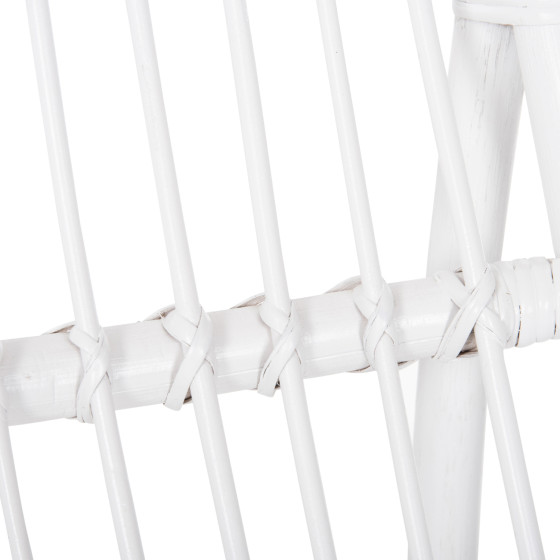 ARMCHAIR GRINN HM9815.03 RATTAN RODS IN WHITE COLOR 56.5x73.5x79.5H cm.