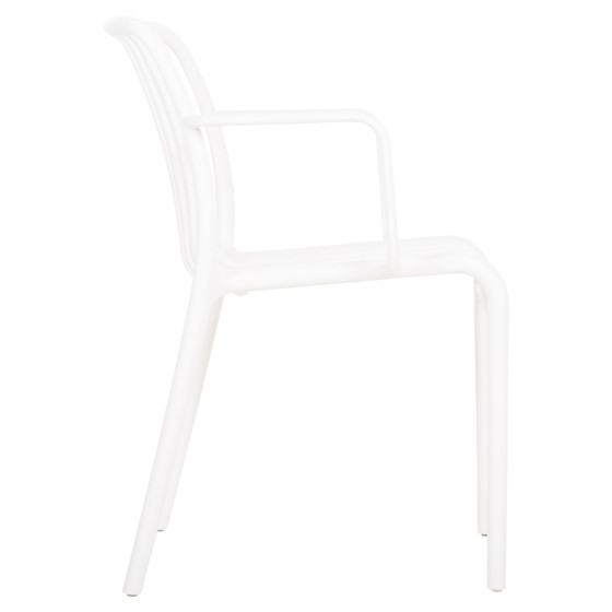 ARMCHAIR OUTDOOR CONVEE HM6105.01 POLYPROPYLENE IN WHITE 55x56x79H cm.