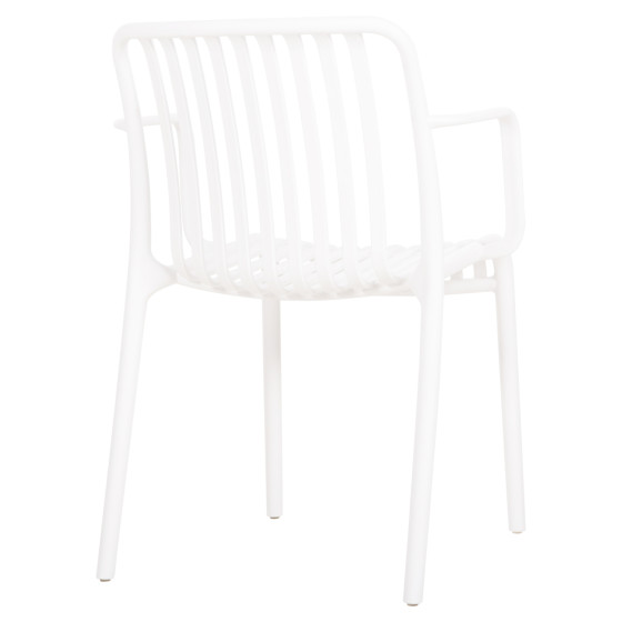 ARMCHAIR OUTDOOR CONVEE HM6105.01 POLYPROPYLENE IN WHITE 55x56x79H cm.