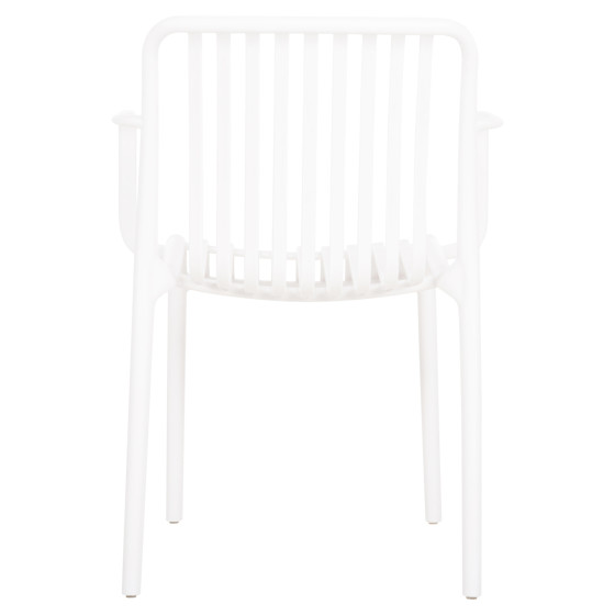 ARMCHAIR OUTDOOR CONVEE HM6105.01 POLYPROPYLENE IN WHITE 55x56x79H cm.