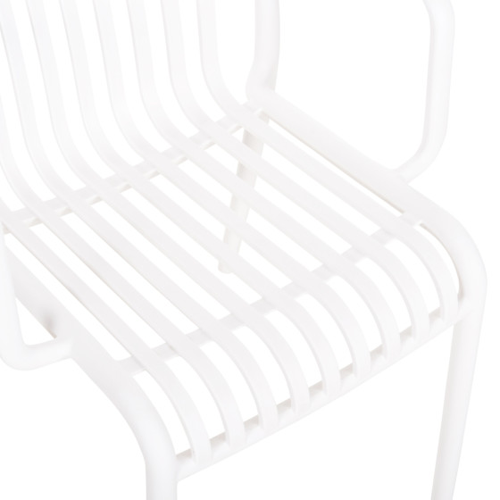 ARMCHAIR OUTDOOR CONVEE HM6105.01 POLYPROPYLENE IN WHITE 55x56x79H cm.