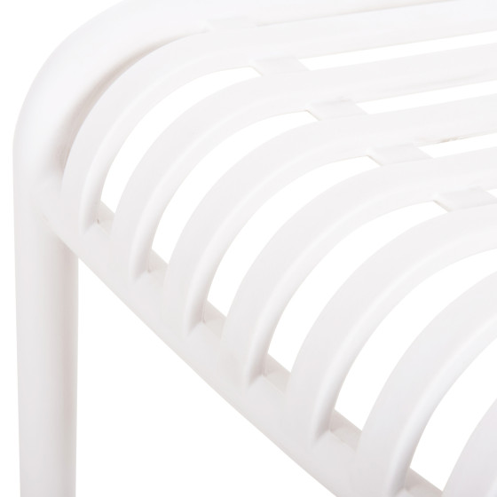 ARMCHAIR OUTDOOR CONVEE HM6105.01 POLYPROPYLENE IN WHITE 55x56x79H cm.