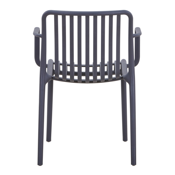 ARMCHAIR OUTDOOR CONVEE HM6105.03 POLYPROPYLENE IN GREY 55x56x79H cm.