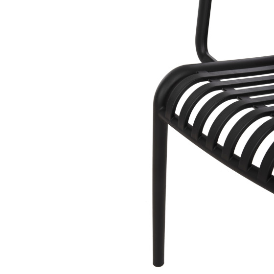 ARMCHAIR OUTDOOR CONVEE HM6105.02 POLYPROPYLENE IN BLACK 55x56x79H cm.