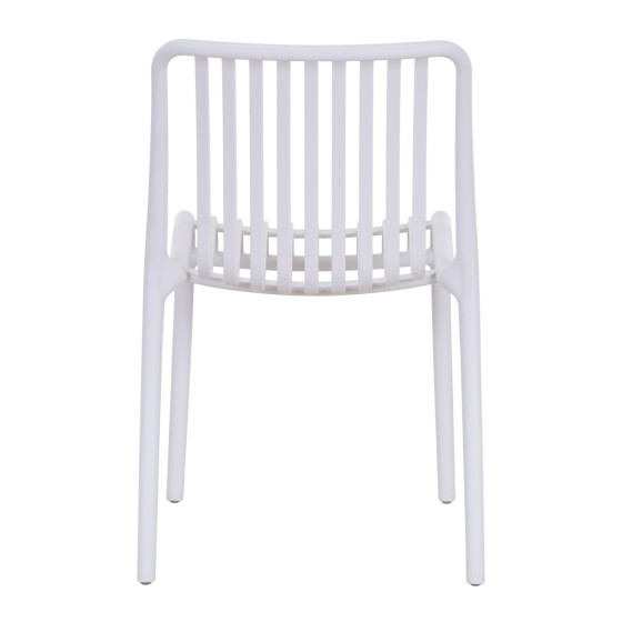 CHAIR OUTDOOR CONVEE HM6104.01 POLYPROPYLENE IN WHITE 48x56x79Hcm.