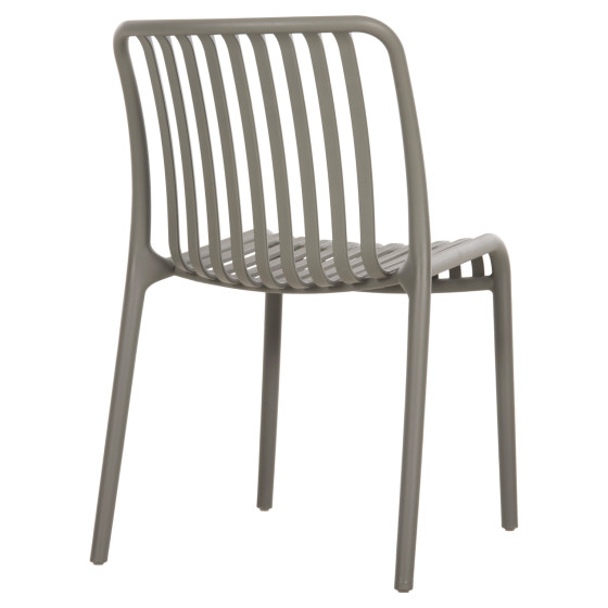 CHAIR OUTDOOR CONVEE HM6104.07 POLYPROPYLENE IN DARK OLIVE 48x56x79Hcm.