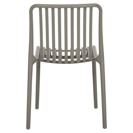 CHAIR OUTDOOR CONVEE HM6104.07 POLYPROPYLENE IN DARK OLIVE 48x56x79Hcm.
