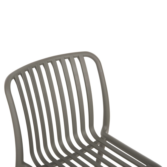CHAIR OUTDOOR CONVEE HM6104.07 POLYPROPYLENE IN DARK OLIVE 48x56x79Hcm.