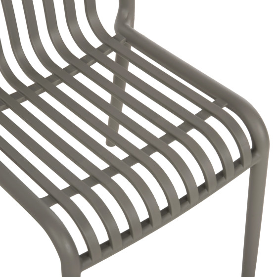 CHAIR OUTDOOR CONVEE HM6104.07 POLYPROPYLENE IN DARK OLIVE 48x56x79Hcm.