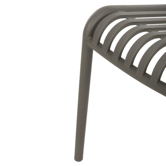 CHAIR OUTDOOR CONVEE HM6104.07 POLYPROPYLENE IN DARK OLIVE 48x56x79Hcm.