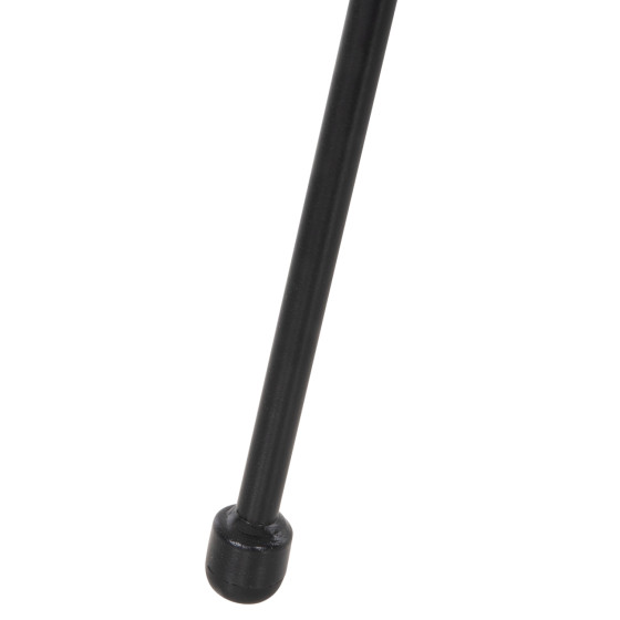 OUTDOOR COFFEE TABLE ALLEGRA HM5874.12 METAL IN BLACK- SYNTHETIC RATTAN IN WHITE Φ47x45Hcm.