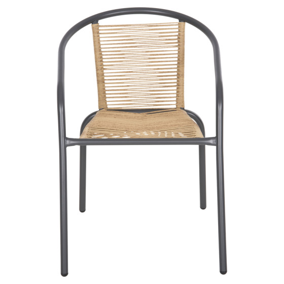 ΠΟΛΥΘΡΟΝΑ SWIFTER HM5969.02 ΜΕΤΑΛΛΟ ΓΚΡΙ-ΣΥΝΘ. RATTAN ΣΕ ΦΥΣΙΚΟ 54x61x75Υεκ.