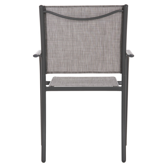 OUTDOOR ARMCHAIR REDAN HM5976.01 GREY METAL-GREY TEXTILENE 56x60x88Hcm.